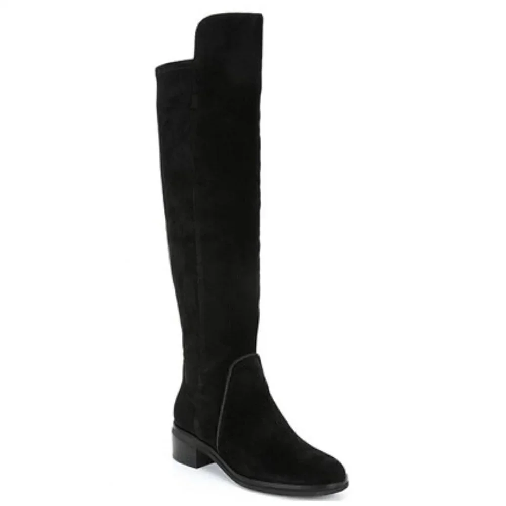 Cole Haan Calgary Water Resistant OTK Boot over the knee black 5 NEW